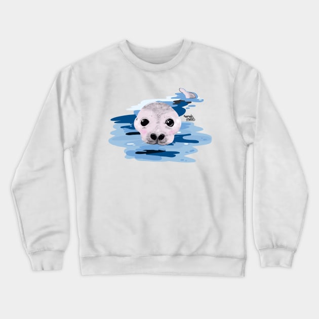 Cute otter Crewneck Sweatshirt by Aurealis